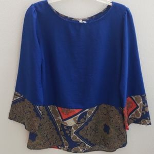 ❤ TRINITY FLOWY TOP / SHIRT /BLOUSE, SMALL